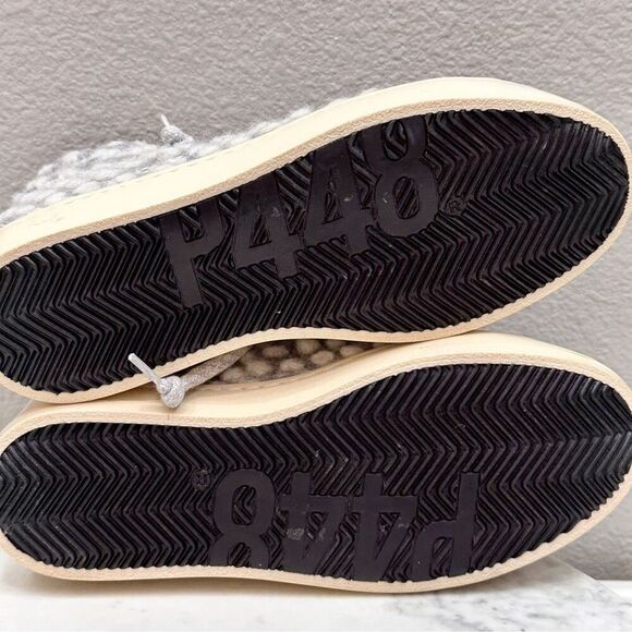 P448 Sneakers Womens Size 7 Gray High Top Lace Up Sneaker Shoes - Picture 10 of 11